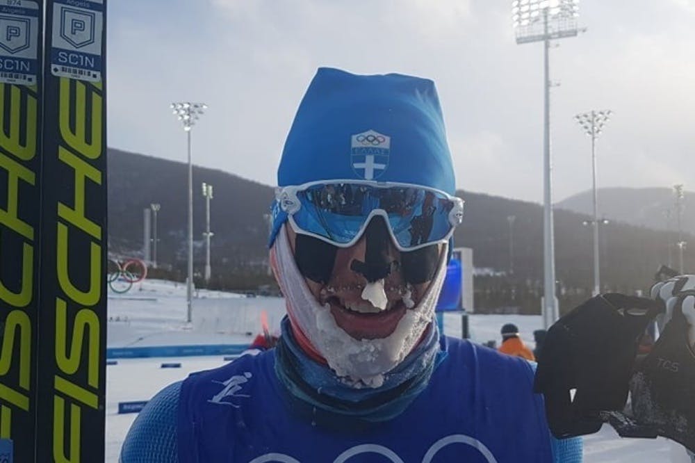 Χειμερινοί Ολυμπιακοί Αγώνες: Ηρωική προσπάθεια από τον Α. Αγγέλη – Τερμάτισε με παγωμένο πρόσωπο! (Pics)