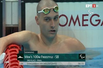 «Χάλκινος» Παραολυμπιονίκης ο Μιχαλεντζάκης στα 100μ. ελεύθερο S8