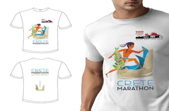 Αφιερωμένο στα 100 χρόνια μνήμης από τη Μικρασιατική Καταστροφή το μπλουζάκι του Μαραθωνίου Κρήτης 2022