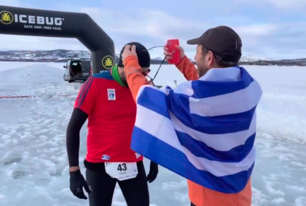 Δύο Χανιώτες έτρεξαν μαραθώνιο πάνω σε παγωμένη λίμνη της Νορβηγίας! (Vid)