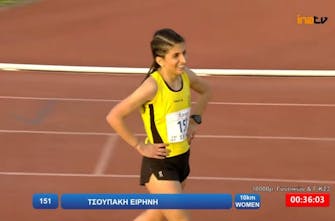 Πρώτη Πανελληνιονίκης στα 10.000 μέτρα η Τσουπάκη με 35:57 – Πρωταθλήτρια Ελλάδος Κ23 η Κασκανιώτη