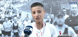 Αποθέωση και συγκίνηση για την Σόνια Τσεκίνι που τερμάτισε πρώτη γυναίκα στον Διεθνή Μαραθώνιο Θεσσαλονίκης