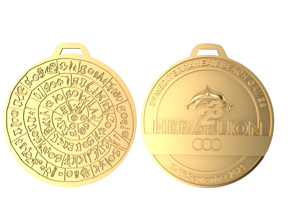3οι Μεσογειακοί Παράκτιοι Αγώνες «Ηράκλειο 2023»: Με τον δίσκο της Φαιστού τα μετάλλια