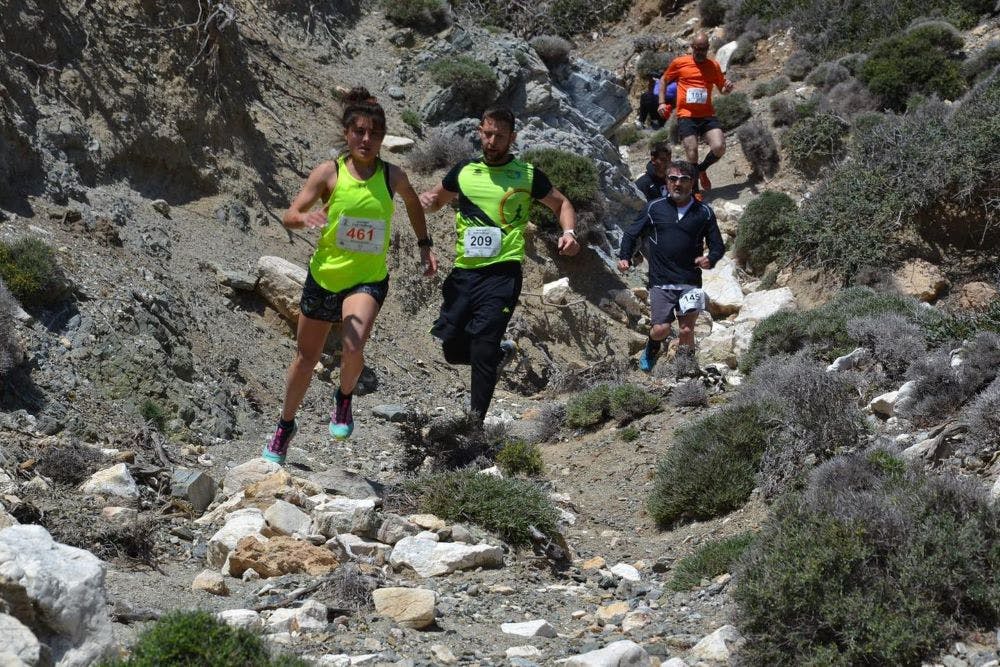 6ο Amorgos trail Challenge: Πρωταγωνιστές Διαλεκτός, Σταμούλη, Benoit και Μεϊντάνη