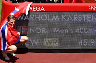 Ασύλληπτο Παγκόσμιο ρεκόρ από τον Karsten Warholm στα 400μ. εμπ. με 45.94