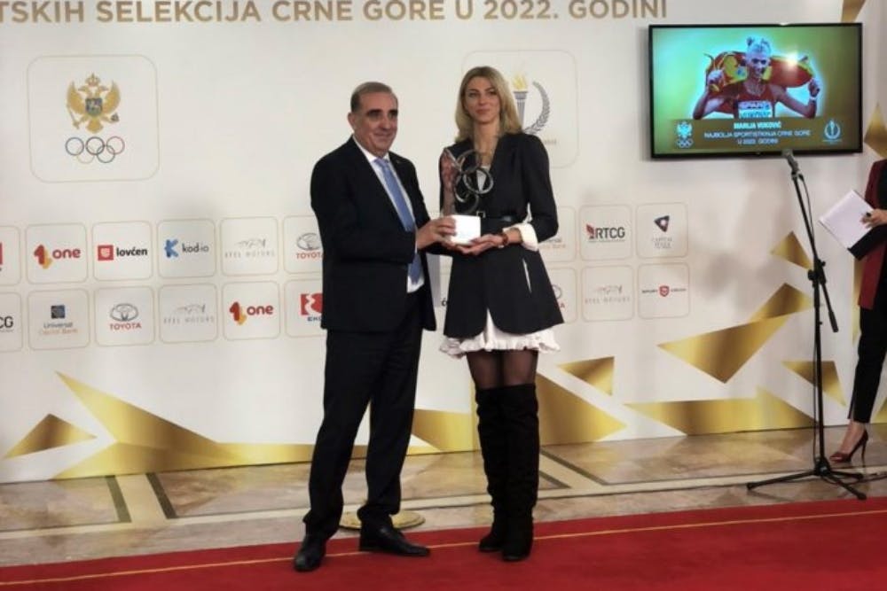 Καλύτερη αθλήτρια του Μαυροβουνίου για δεύτερη συνεχόμενη χρονιά η Μαρία Βούκοβιτς