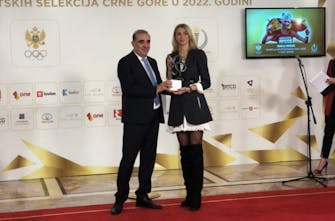 Καλύτερη αθλήτρια του Μαυροβουνίου για δεύτερη συνεχόμενη χρονιά η Μαρία Βούκοβιτς