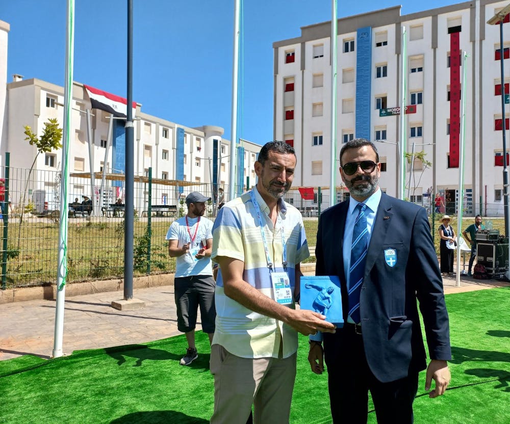 Πραγματοποιήθηκε η τελετή υποδοχής της Ελληνικής Αποστολής στο Μεσογειακό Χωριό runbeat.gr