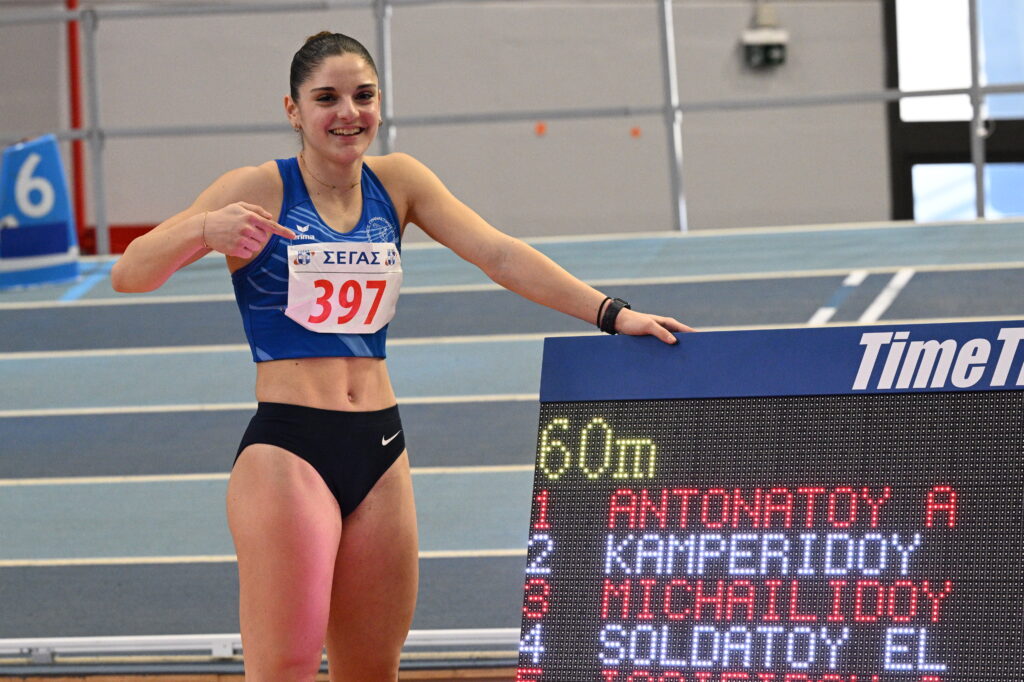 Ισοφάρισε ρεκόρ της Θάνου στα 60μ. γυναικών η Αποστολία Αντωνάτου
