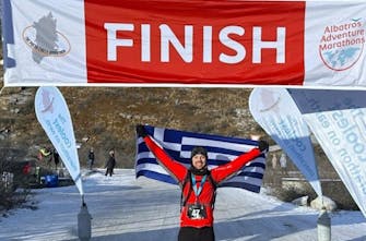 Τεράστια επιτυχία για τον Χρήστο Κόνιαρη που τερμάτισε στον Polar Circle Marathon