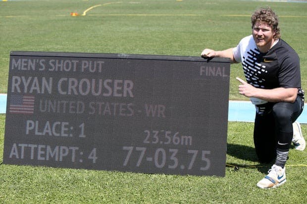 Απίστευτο παγκόσμιο ρεκόρ στην σφαιροβολία από τον Ryan Crouser! (Vid)