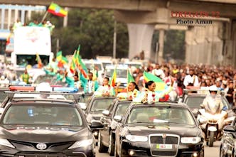 Η θριαμβευτική επιστροφή των Αιθίοπων αθλητών στη χώρα τους μετά το Παγκόσμιο Πρωτάθλημα του Όρεγκον (Pics)