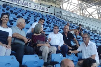 Παρακολούθησαν μαζί από τις εξέδρες του Παμπελοποννησιακού το Πανελλήνιο πρωτάθλημα Κ20 Σακοράφα και Πελετίδης
