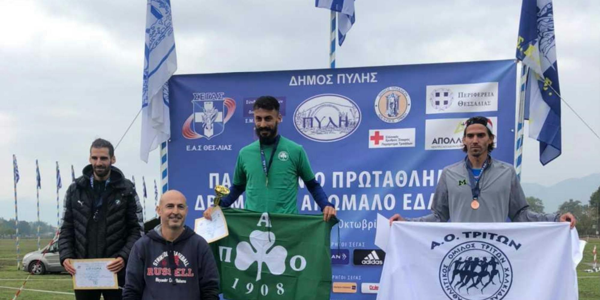 Εξαιρετικός ο Γκελαούζος, κατέκτησε το πρωτάθλημα Ελλάδος ανωμάλου δρόμου