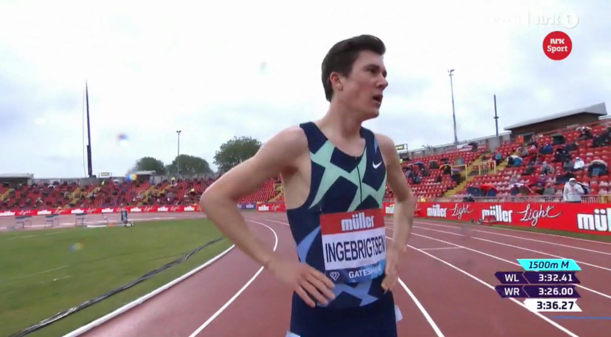 Νικητής ο Jakob Ingebrigtsen με χρόνο 3:36.27 στην κούρσα των 1.500 μέτρων στο Diamond League στο Gateshead