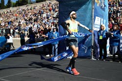 Ο πρωταθλητής Ελλάδας στον μαραθώνιο Παναγιώτης Καραΐσκος στο Διεθνή Μαραθώνιο Ρόδου