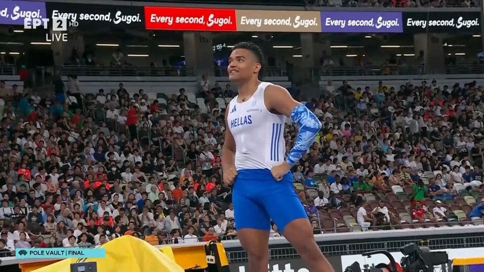 Τόκιο 2025: Έριξε τον πήχη στα 5.95μ. ο Καραλής, πέρασε το ίδιο ύψος ο Ντουπλάντις (Vid)