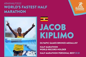 O Jacob Kiplimo θα τρέξει στον «γρηγορότερο ημιμαραθώνιο του κόσμου»