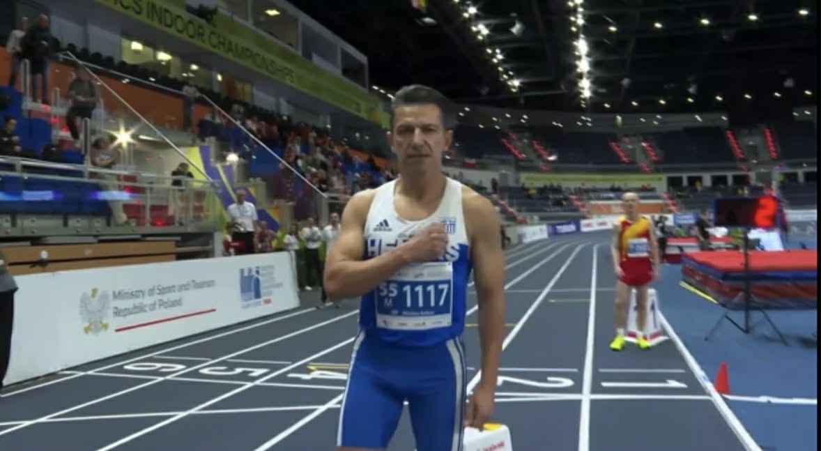 Νίκος Κόκκος: Νέο Πανελλήνιο ρεκόρ Μ55 και 9η θέση στο Ευρωπαϊκό Πρωτάθλημα Masters Κλειστού Στίβου!