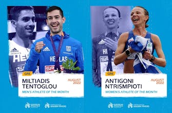 Μ. Τεντόγλου και Α. Ντρισμπιώτη κορυφαίοι Ευρωπαίοι αθλητές για τον Αύγουστο!
