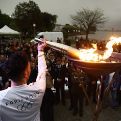 Η Ολυμπιακή Φλόγα φώτισε την Παμβώτιδα στα Ιωάννινα