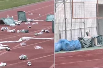 Πανθεσσαλικό: Τεράστιες ζημιές στο στάδιο που έγινε το Πανελλήνιο πρωτάθλημα στίβου μετά από επεισόδια στο Ολυμπιακός-Βόλος (Vids)