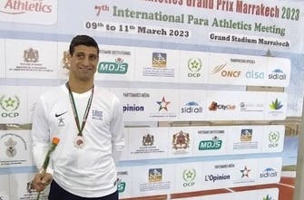Ασημένιο μετάλλιο στα 100μ. Τ36 για τον Πρωτονοτάριο στο Grand Prix του Μαρόκου