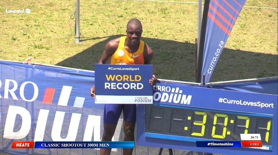 Παγκόσμιο ρεκόρ στα 300μ. από τον Tebogo! (Vid)