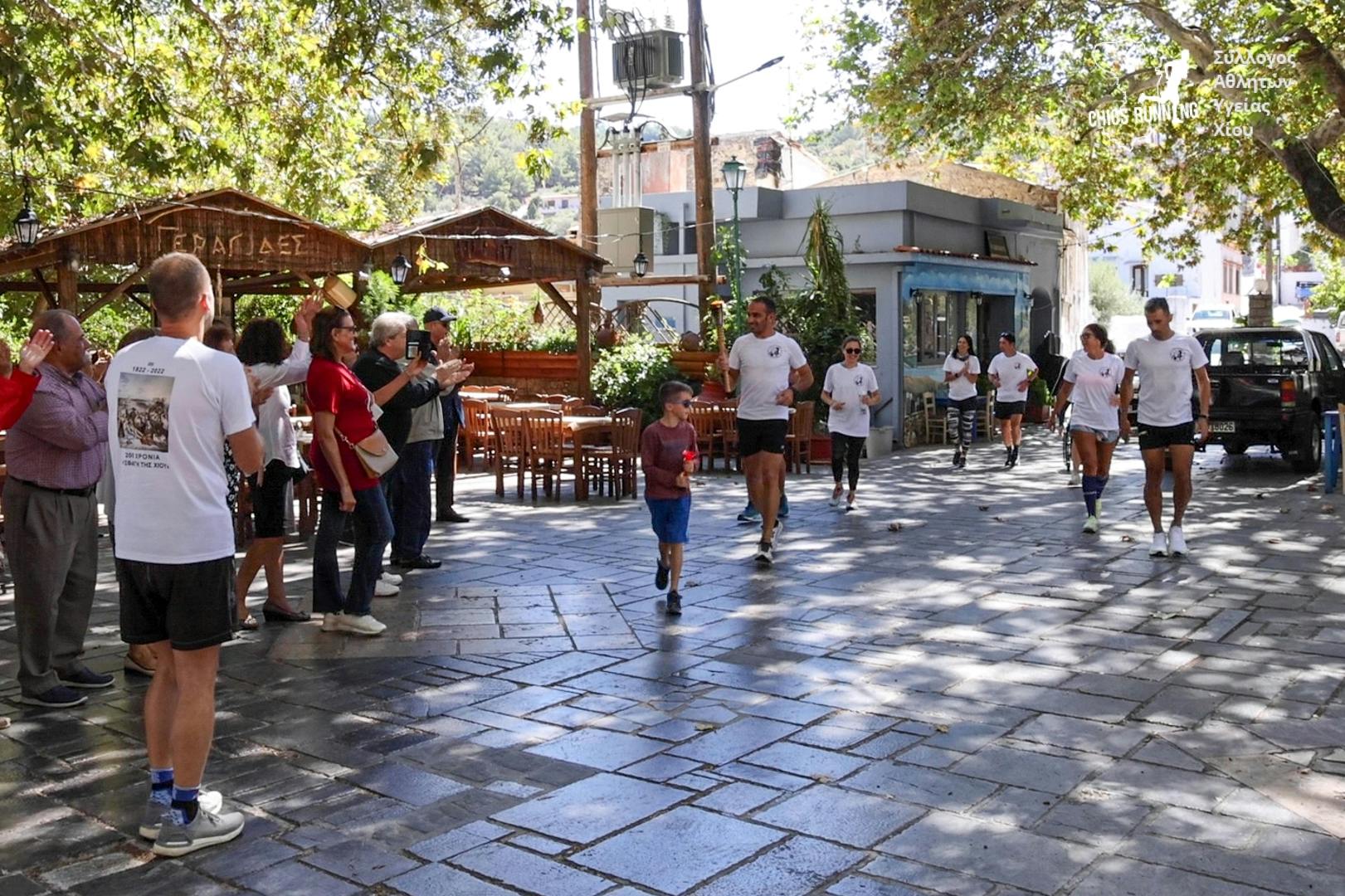 Χίος: Με τον Μερούση πρώτο λαμπαδηδρόμο έγινε η Τελετή αφής της φλόγας για τα 200 χρόνια των σφαγών (Vid)